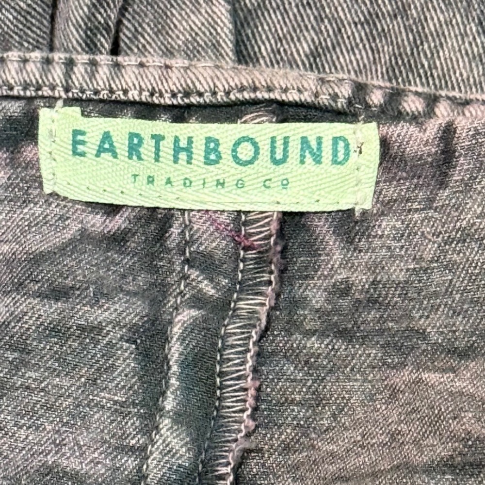 Purple Acid Wash 100% Cotton Wide Cropped Leg Jumpsuit Button Overalls Y2K Retro - Picture 10 of 11